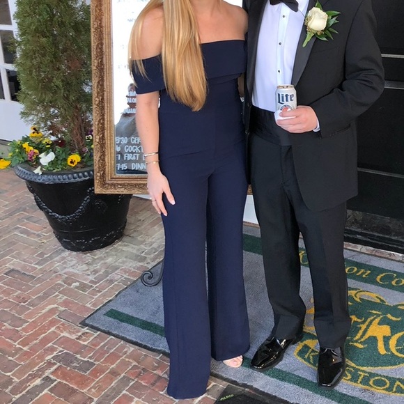 By The Way Off the Shoulder Jumpsuit - Picture 1 of 8